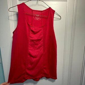 EUC Oiselle Running Tank Top Women's 4 Red Pink Lightweight Activewear Small fly